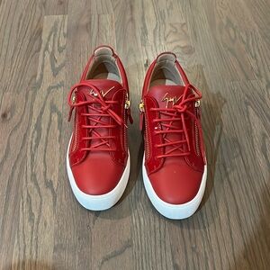 Red giuseppi sneakers